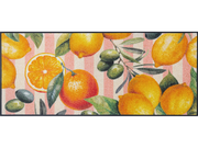 Läufer mit Zitronen und Orangen