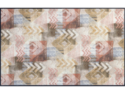 Fußmatte mit Pfeilen und Rauten Muster