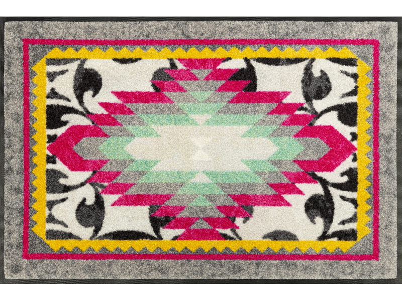 Fußmatte mit buntem Muster