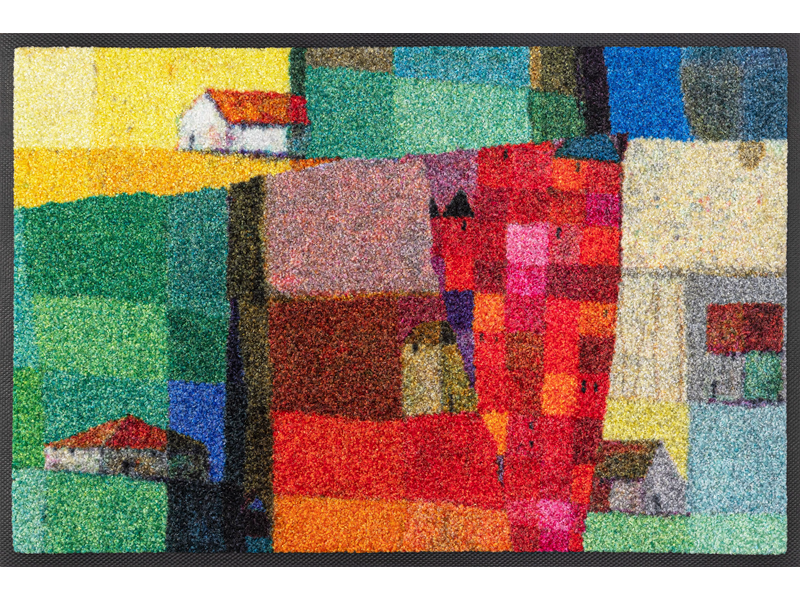 Zerbino Italo Corallo in cocco multicolore rettangolare, L 70 x L 40 cm