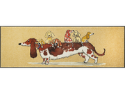 Fußmatte mit einer Dackel-Familie