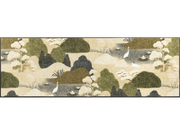 Fußmatte mit Fischreiher in Teichlandschaft