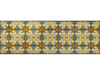 Fußmatte mit dekorativem Weiß-Gelb-Grünblauen Dekor