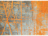 Fußmatte mit rustikaler grau-oranger Musterung