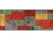 Fußmatte mit bunten Farbflächen